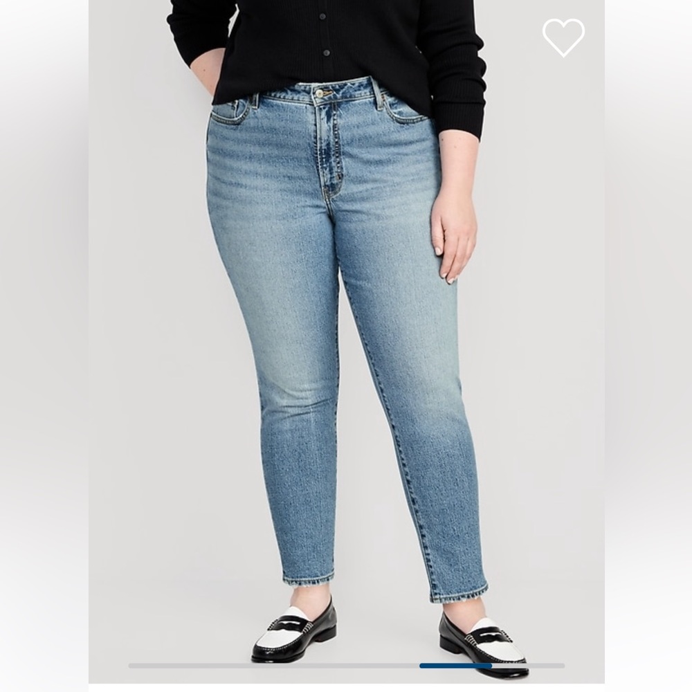 NWT Old Navy high waisted OG straight ankle jeans size 18